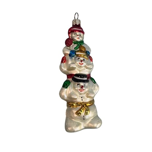 Christopher Radko Snowtem Pole Snowman Ornament 2000 Retired 5 1/2" - Picture 1 of 5